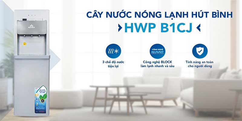 Cây nước nóng lạnh hút bình Hòa Phát HWP-B1CJ