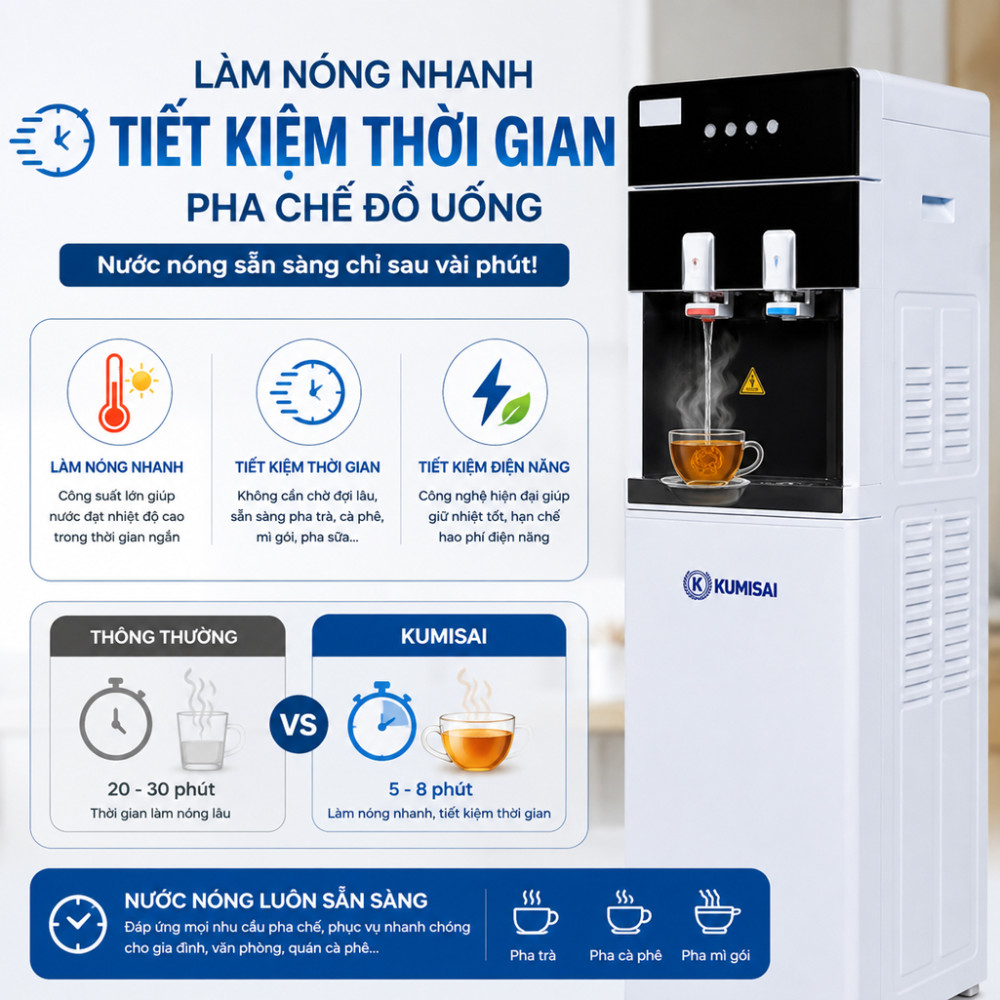 Cây nước nóng lạnh hút bình Kumisai KMS X9 - Hàng chính hãng