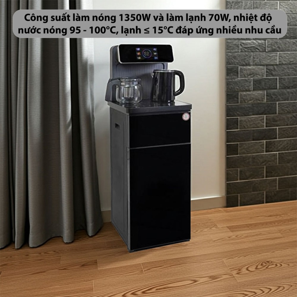 Cây nước nóng lạnh kết hợp bàn pha trà Fujihome TB815 - Hàng chính hãng