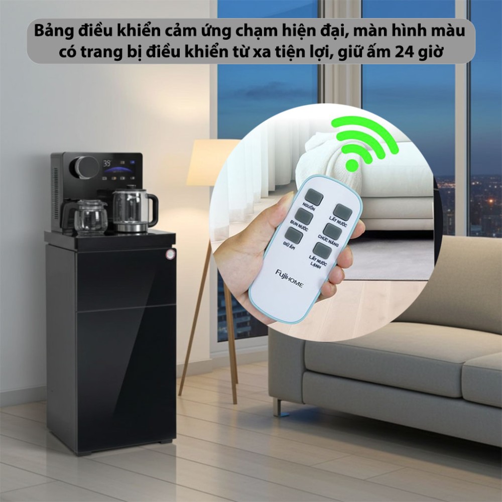 Cây nước nóng lạnh kết hợp bàn pha trà Fujihome TBA2 - Hàng chính hãng