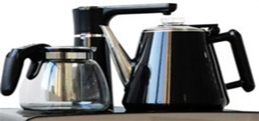 Bình siêu tốc và pha trà của cây nước nóng lạnh kết hợp bàn pha trà, cafe FujiE WD1170E 