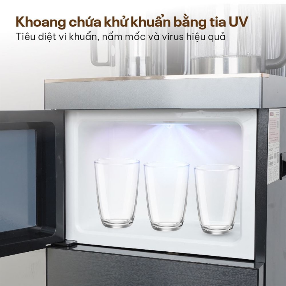 Cây nước nóng lạnh kết hợp bàn trà Fujihome TB241UV - Hàng chính hãng
