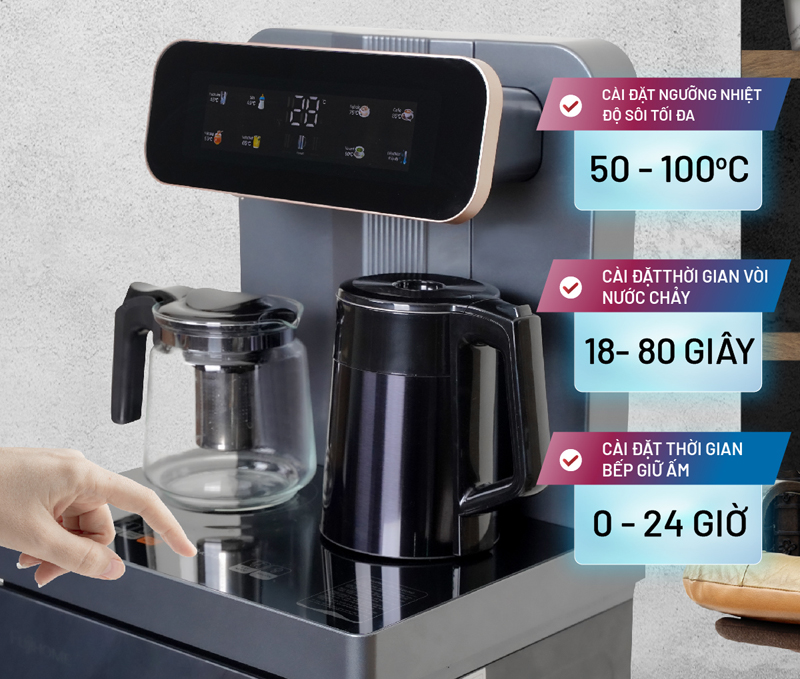 Có thể tùy chỉnh nhiệt độ một cách dễ dàng