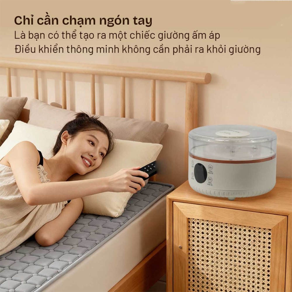 Chăn điện sưởi ấm bằng nước nóng Fujihome HB1820E - Hàng chính hãng