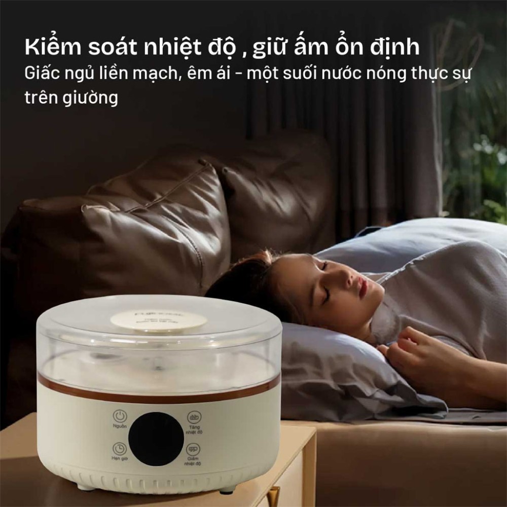 Chăn điện sưởi ấm bằng nước nóng Fujihome HB1820E - Hàng chính hãng