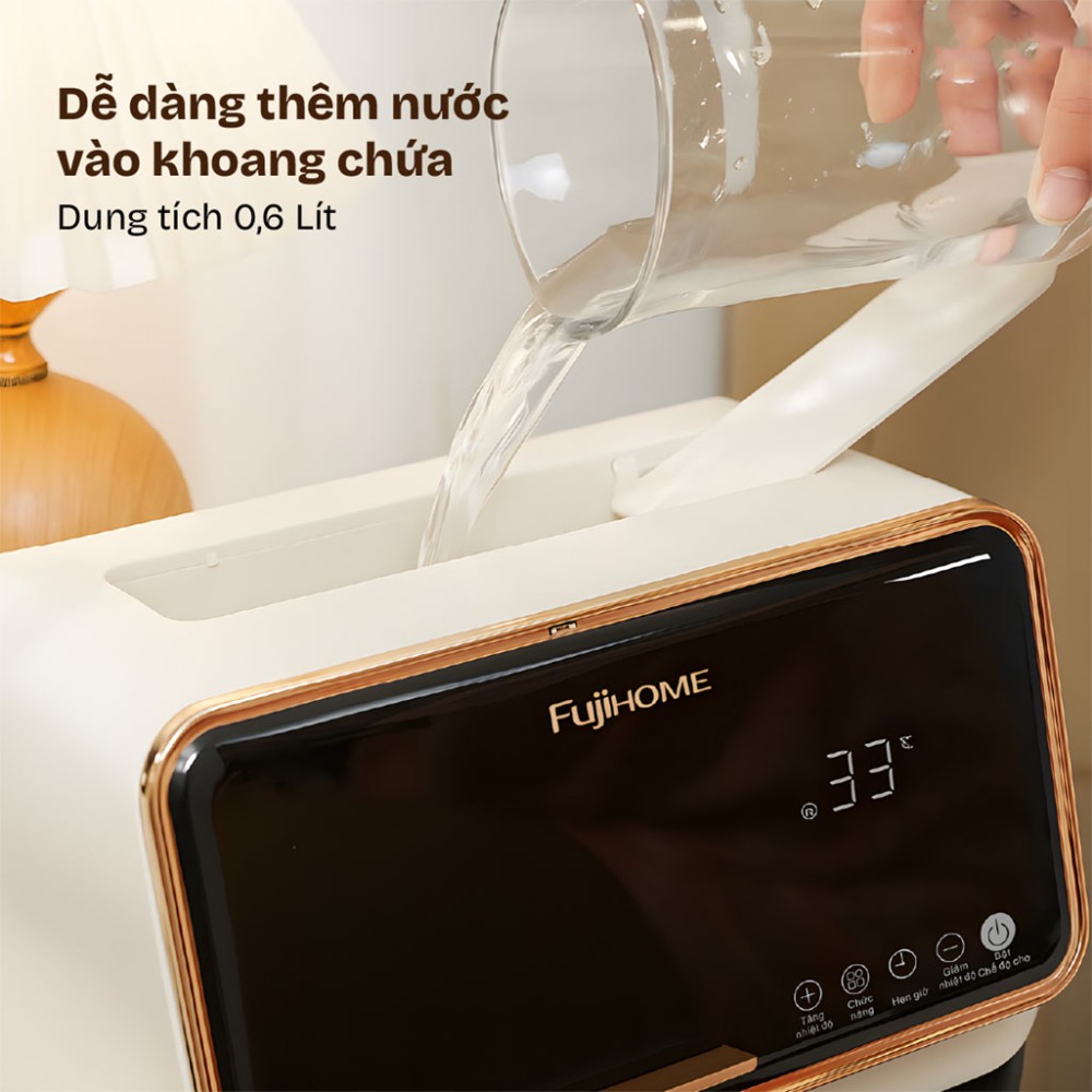 Chăn điện sưởi ấm bằng nước nóng Fujihome HB1820PRO - Hàng chính hãng
