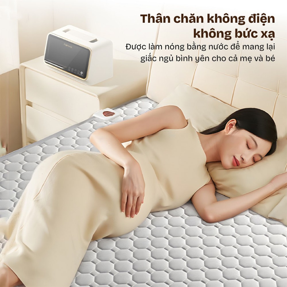 Chăn điện sưởi ấm bằng nước nóng Fujihome HB1820PRO - Hàng chính hãng