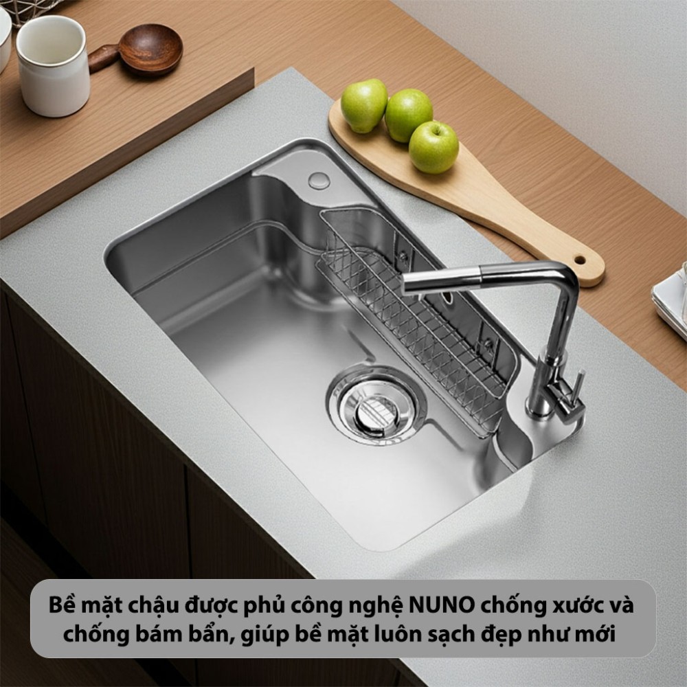 Chậu rửa bát Inox GrandX GX7548JP - Hàng chính hãng