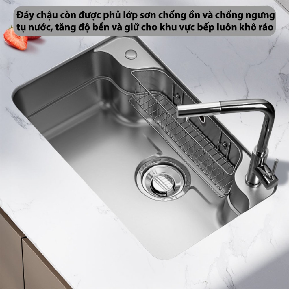 Chậu rửa bát Inox GrandX GX8050JP - Hàng chính hãng