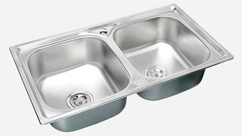 Chậu rửa inox đôi Rossi Elegant RE-320 - Hàng chính hãng