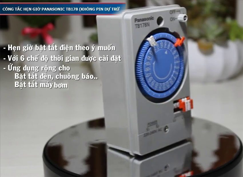 Chức năng của công tắc đồng hồ Panasonic TB178N