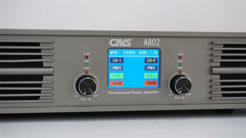 Bảng điều khiển của Cục đẩy công suất CAVS A802