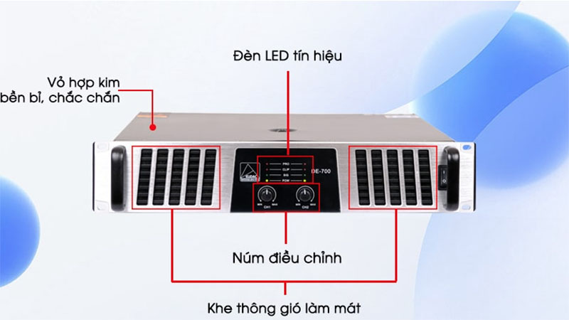 Thiết kế của Cục đẩy công suất Eudac DE-700