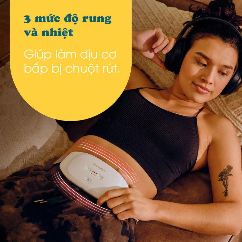  Đai massage bụng lưng Homedics WMH-200H - Hàng chính hãng