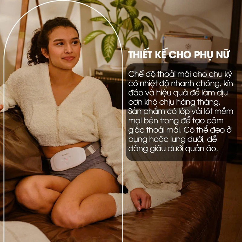  Đai massage bụng lưng Homedics WMH-200H - Hàng chính hãng