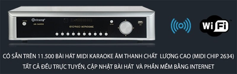 Đầu karaoke DVD Android Arirang AK-36HDD