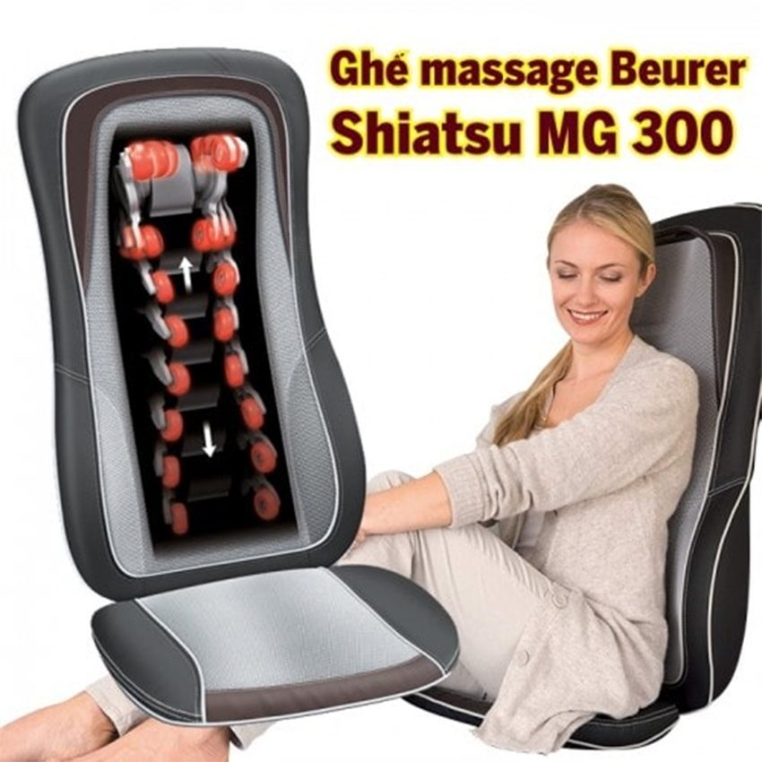 Đệm ghế ngồi massage Shiatsu Beurer MG300 với thiết kế hiện đại