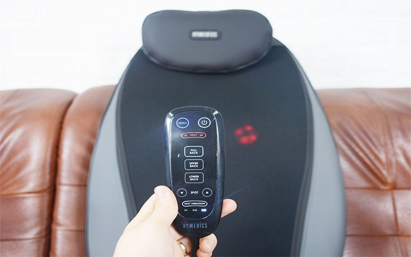 Điều khiển của Đệm ghế ngồi massage shiatshu Pro HoMedics MCS-380HA