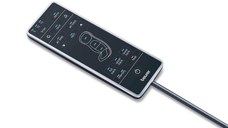 Remote điều khiển của Đệm massage 3D hồng ngoại Beurer MG320