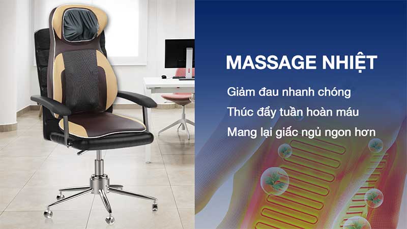 Công nghệ massage hồng ngoại của Đệm massage Poongsan MUP-104