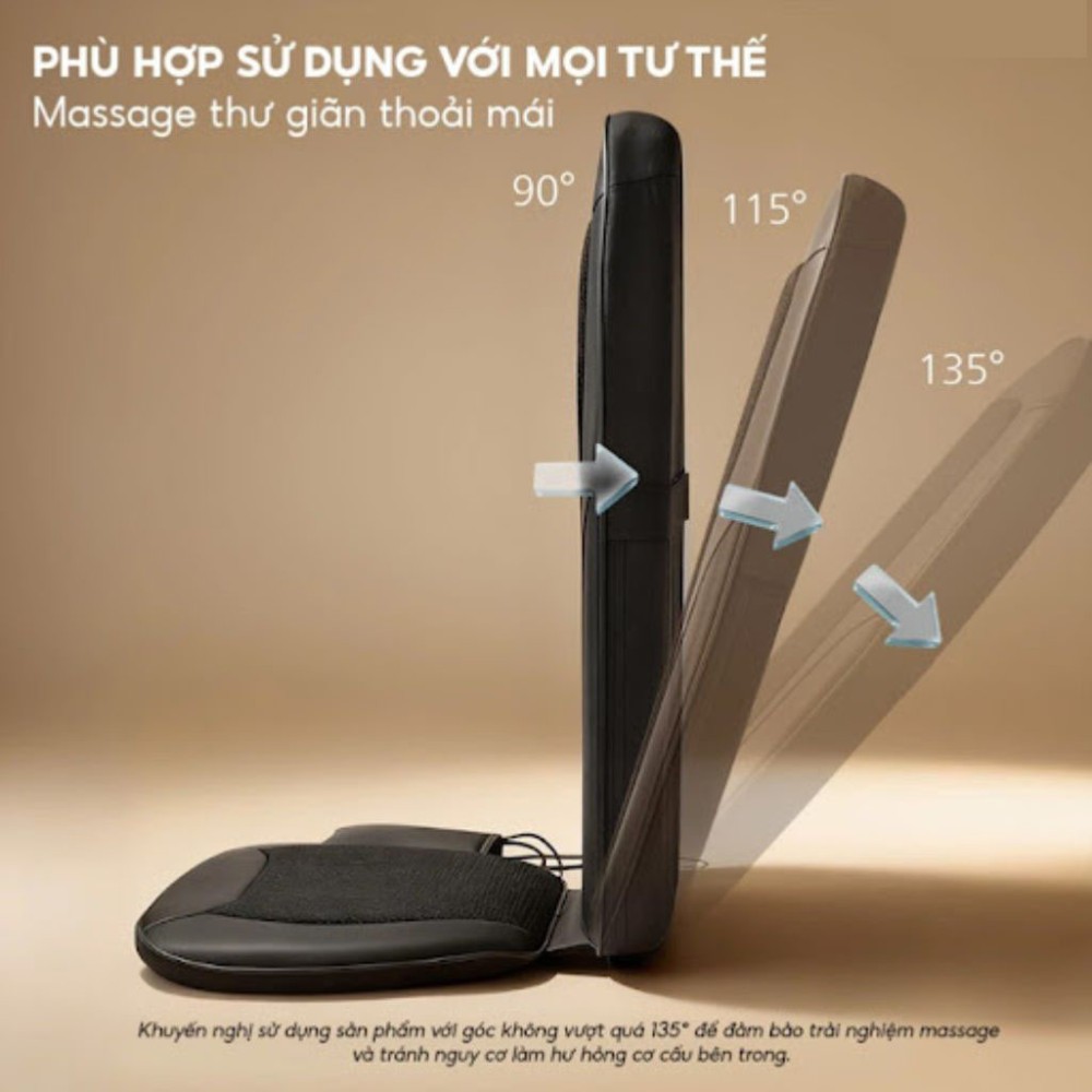 Đệm massage lưng eo Philips PPM8502 NEW - Hàng chính hãng
