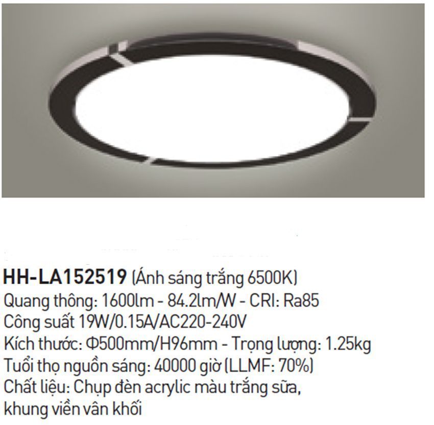 Chi tiết của đèn trần Led cỡ trung Panasonic HH-LA152519