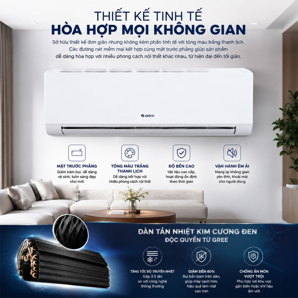 Điều hòa Gree 1 chiều 2.5HP BD24CN - Hàng chính hãng