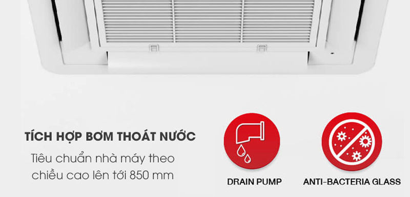 Bơm thoát nước cao lên tới 850 mm với chất ức chế tăng trưởng vi khuẩn