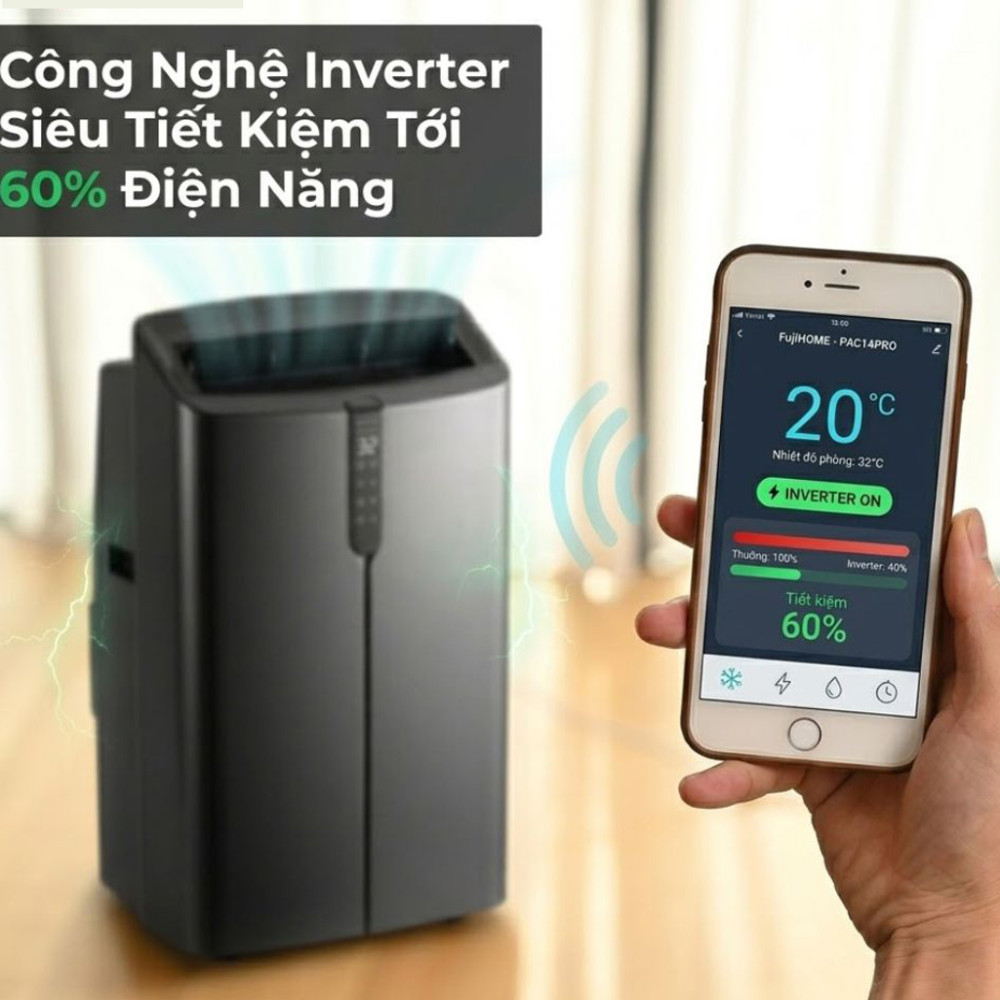 Điều hòa di động Fujihome PAC12PRO - Hàng chính hãng