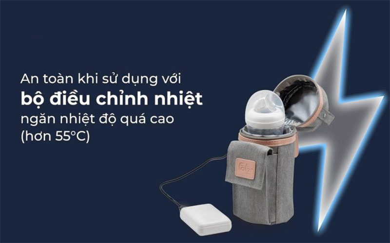 Bộ điều chỉnh nhiệt của Dụng cụ hâm sữa xách tay Ready 3 Fatzbaby FB3103SL (Không kèm adaptor)