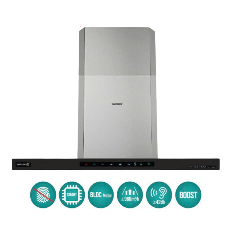Hút mùi áp tường chữ T GrandX GX H70T68B - Hàng chính hãng