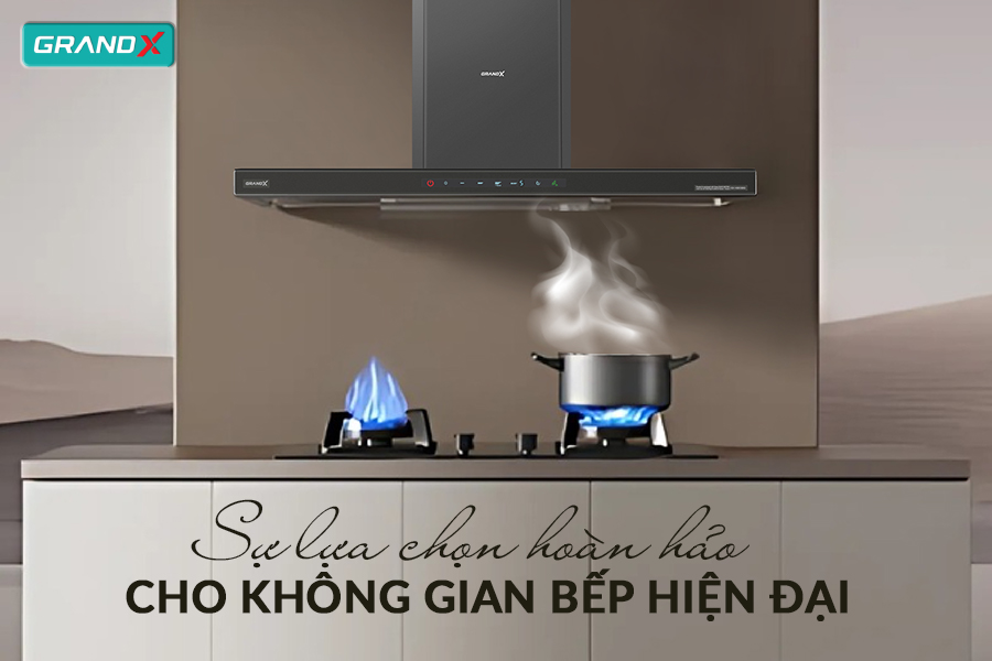 Hút mùi áp tường chữ T GrandX GX H90T69G - Hàng chính hãng