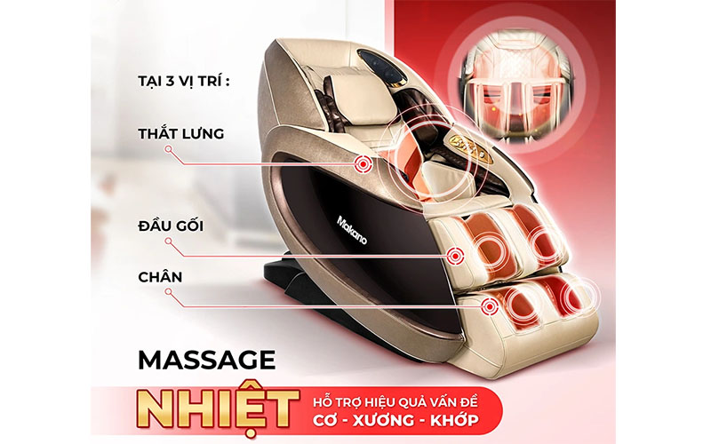 Chế độ massage của Ghế massage Makano DVGM-30003