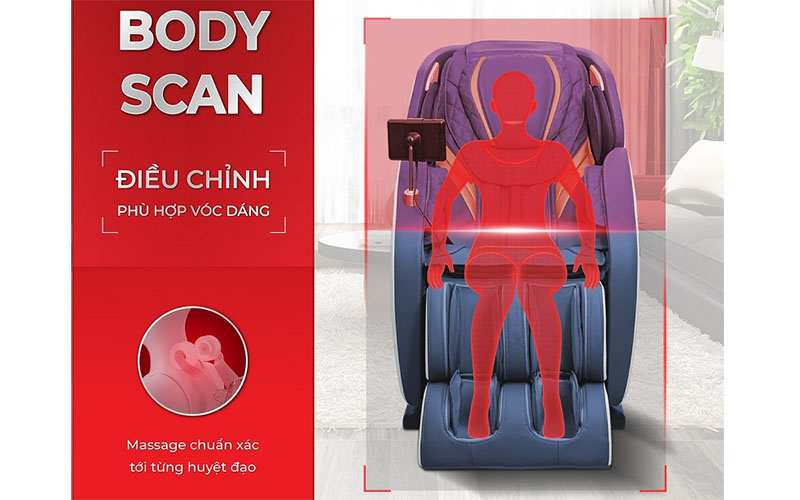 Body Scan của Ghế massage Makano MKGM-10004