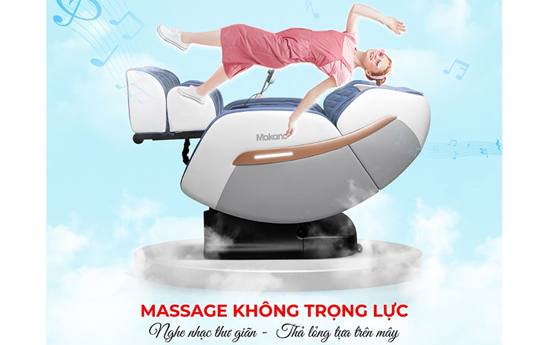 Tính năng massage không trọng lực của Ghế massage Makano MKGM-10004