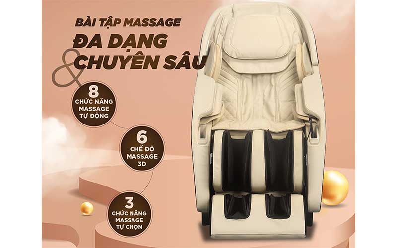 Các chế độ hoạt động của Ghế massage Poongsan MCP-502