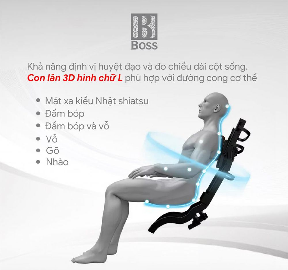 Ghế Massage Boss MCB-600 - Hàng chính hãng