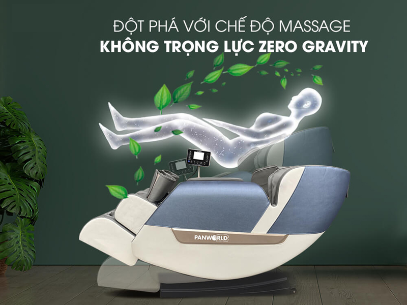 Chế độ massage không trọng lực Zero Gravity giúp máu lưu thông tốt hơn