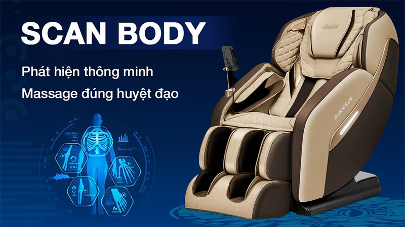 Chức năng Scan body của Ghế massage toàn thân Daikiosan DKGM-10004