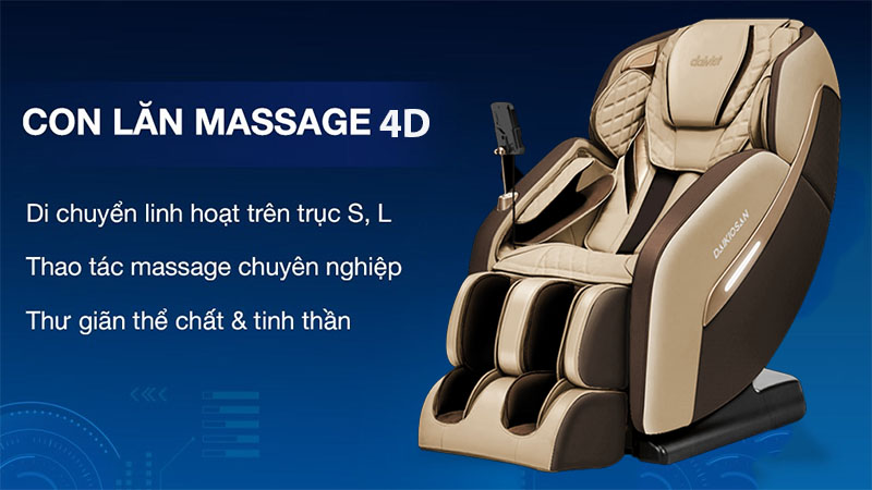 Con lăn 3D của Ghế massage toàn thân Daikiosan DKGM-10004