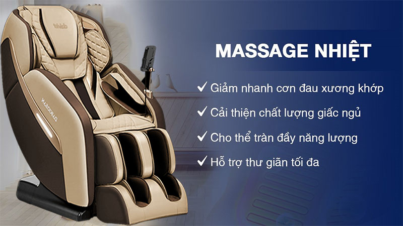 Chức năng massage nhiệt của Ghế massage toàn thân Daikiosan DKGM-10004