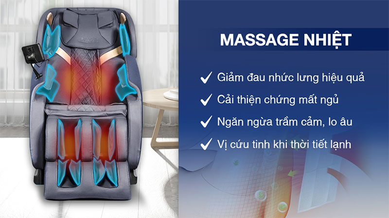 Massage nhiệt của Ghế massage toàn thân Daikiosan DVGM-00002X