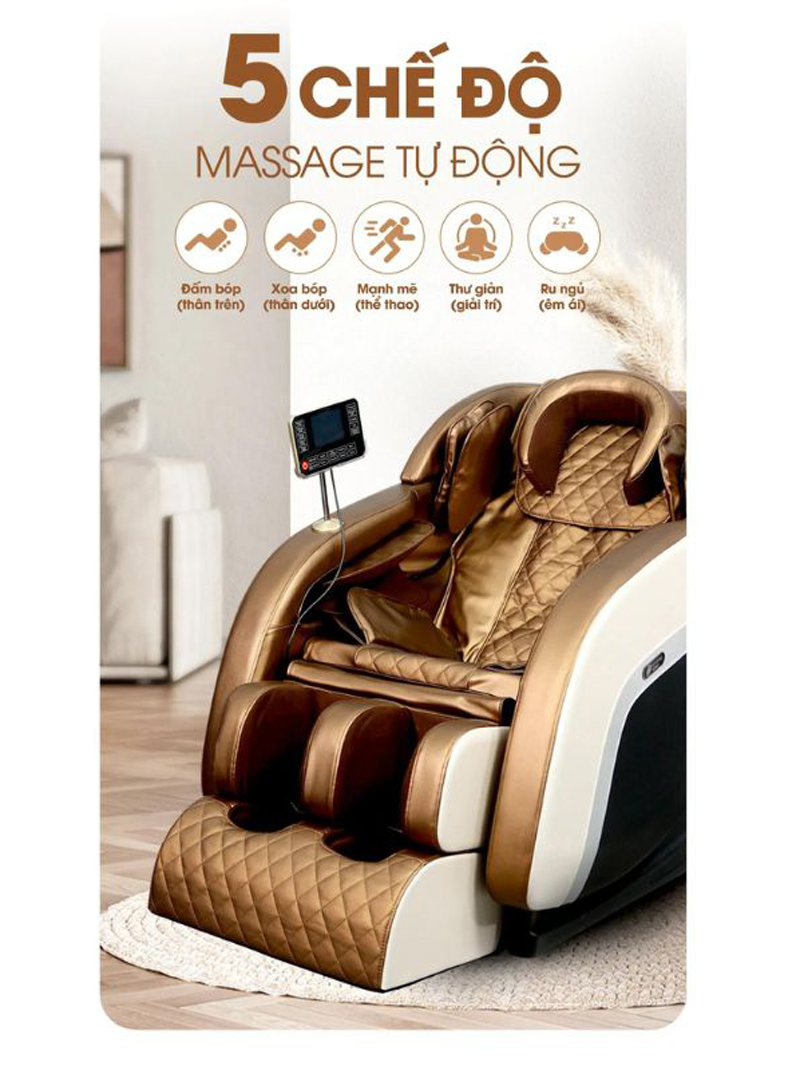 5 bài massage tự động và 5 bài massage thủ công