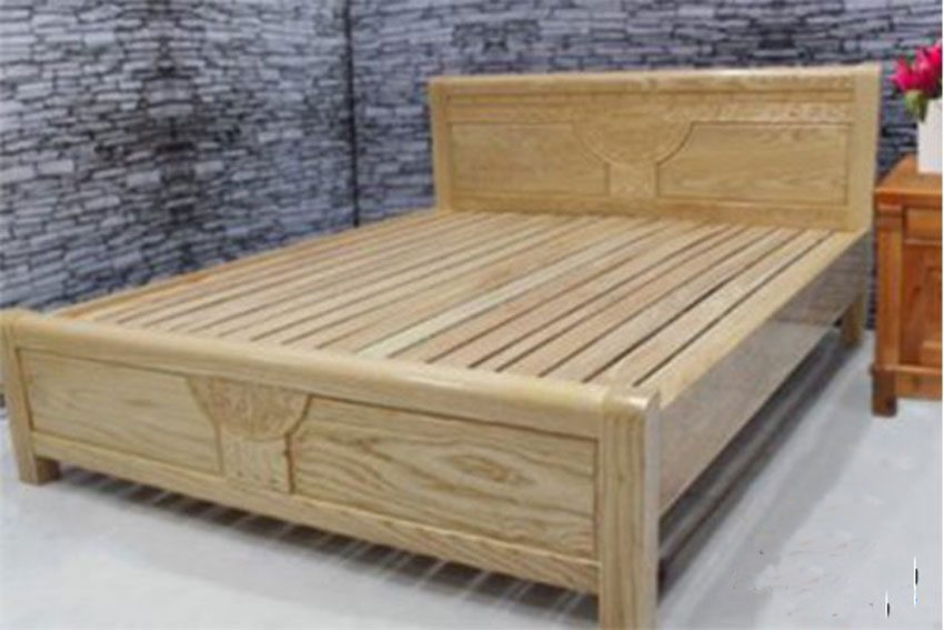 Giường ngủ gỗ sồi Nga 1m4x1m6