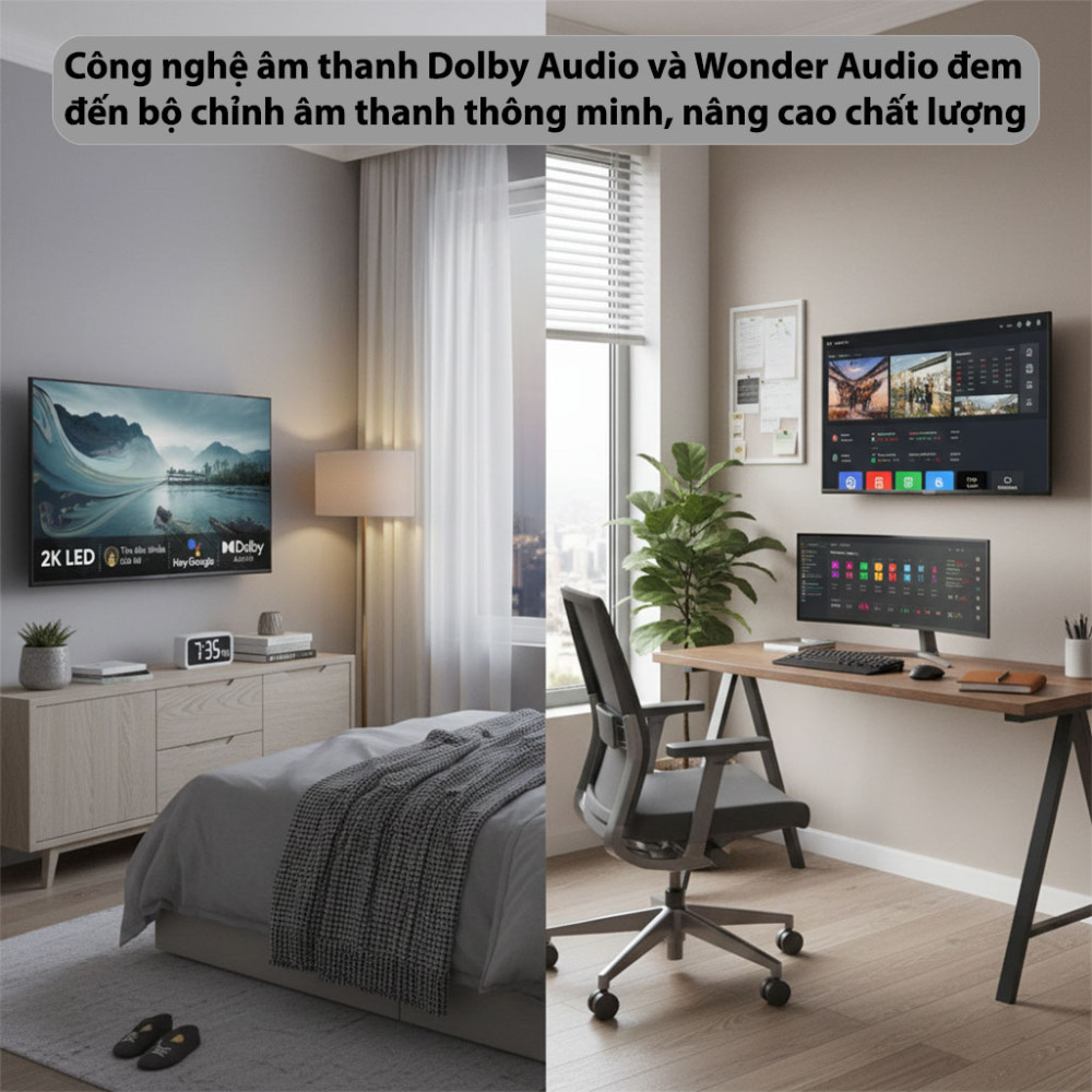 Google TV Coocaa 2K 40Z85 - 40 inch - Hàng chính hãng