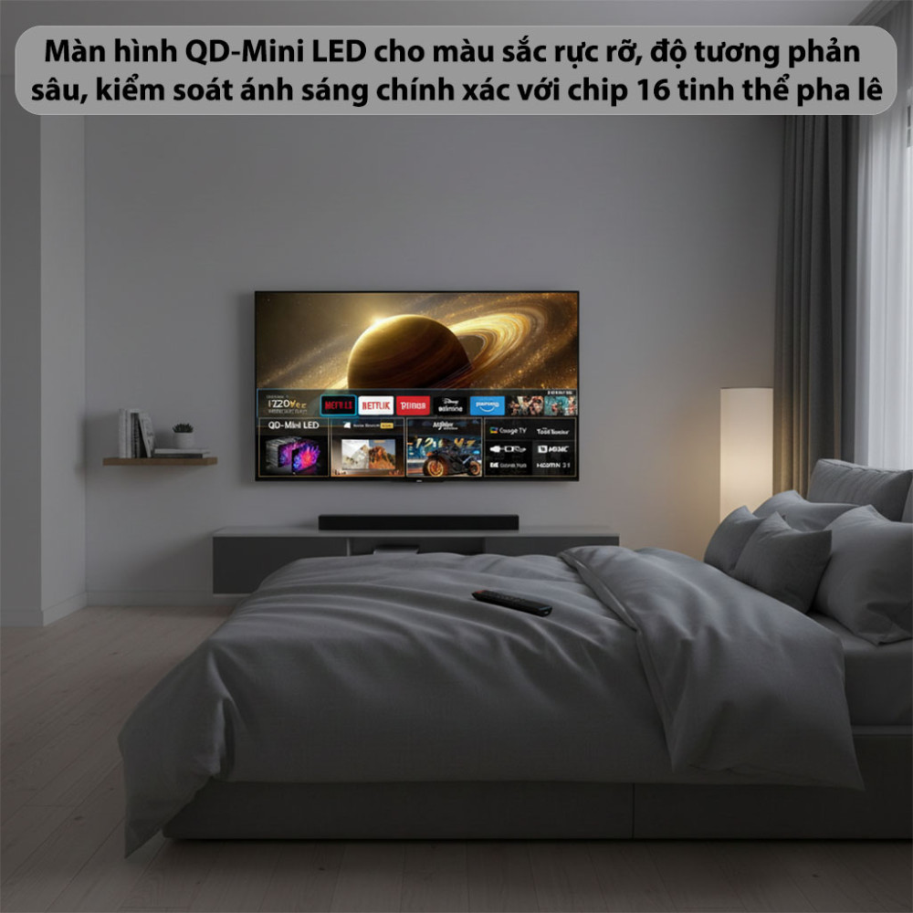 Google TV Coocaa QD-Mini LED 65V75 - 65 inch - Hàng chính hãng