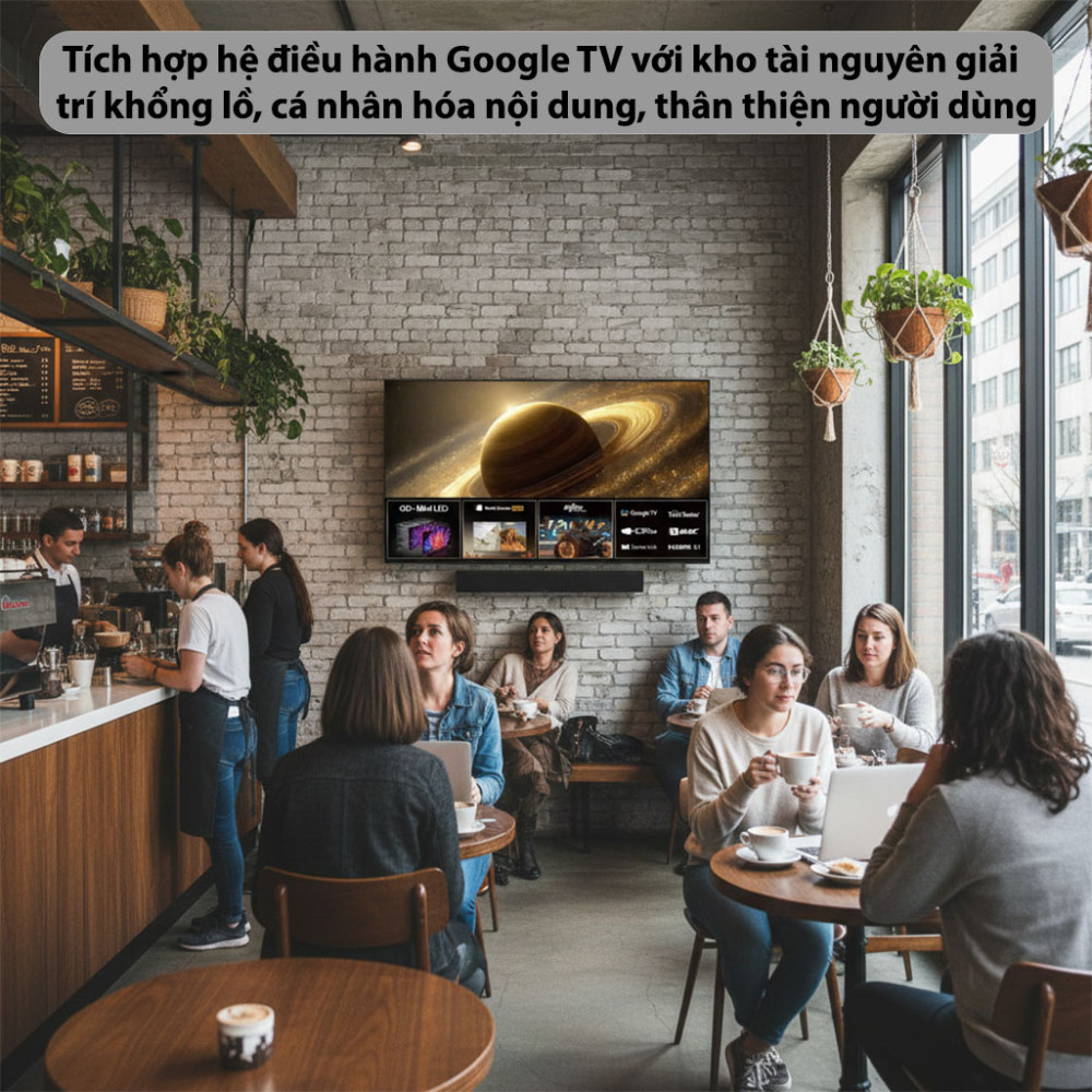 Google TV Coocaa QD-Mini LED 75V75 - 75 inch - Hàng chính hãng