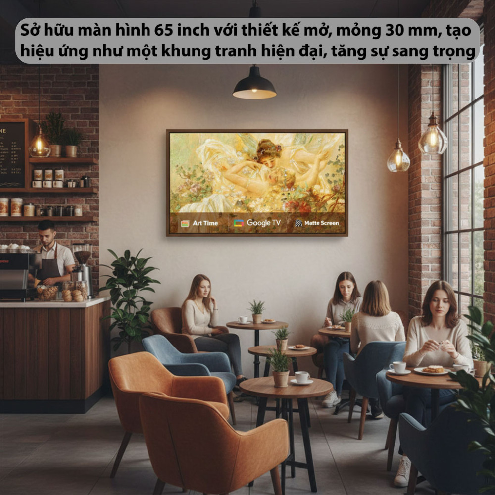 Google TV khung tranh Coocaa QLED+ 65LN7000G - 65 inch  - Hàng chính hãng