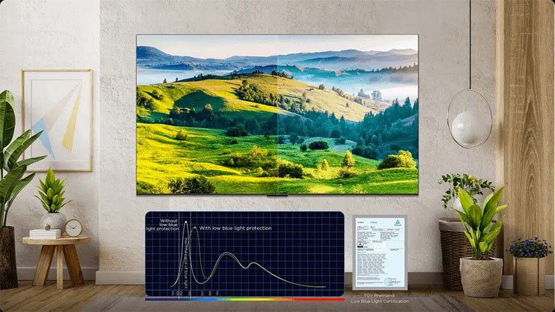 Dải màu rộng của Google Tivi TCL 4K 55 Inch 55P755 Pro