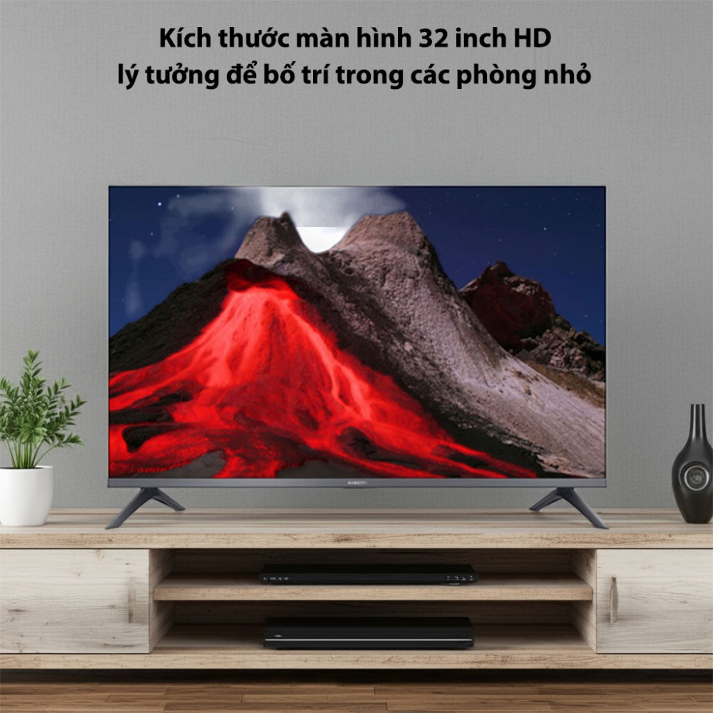 Google Tivi Xiaomi A Pro 2026 QLED HD 32 Inch L32MB-APSEA kích thước màn hình phù hợp mọi không gian